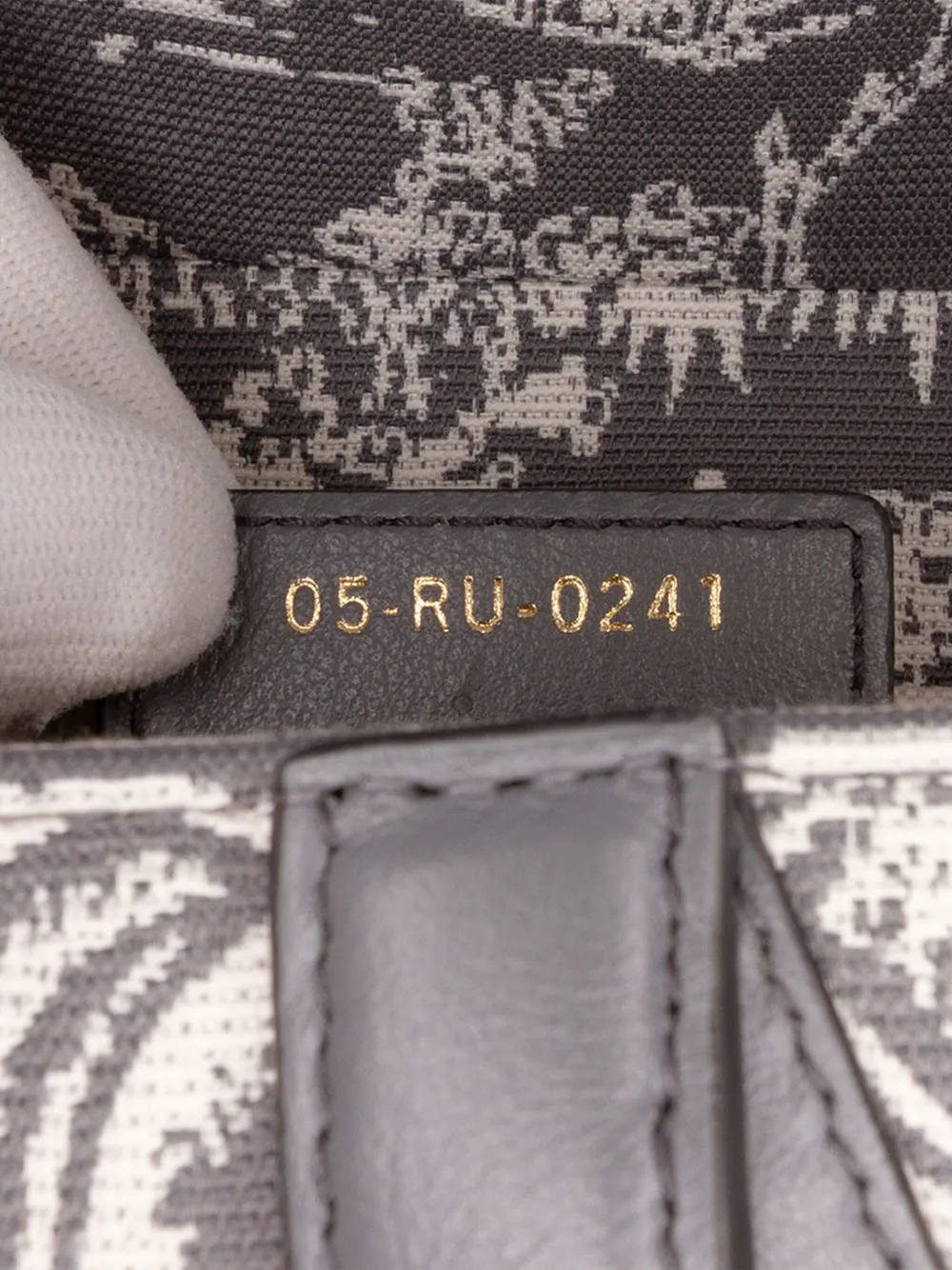 Pre-owned Dior 2021 Canvas Reverse Embroidered Toile De Jouy Saddle Bag Shoulder Bag In Gray
