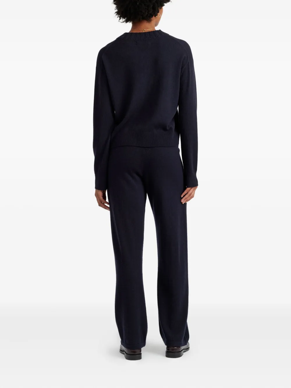 Chinti & Parker Ribbed V-neck Sweater In Blue