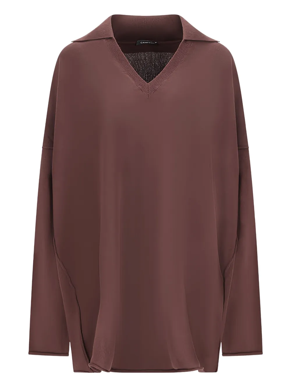 Canessa V-neck long-sleeve T-shirt | Brown | Image 1