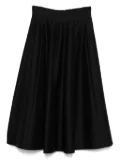 Alberta Ferretti pleated midi skirt - Black