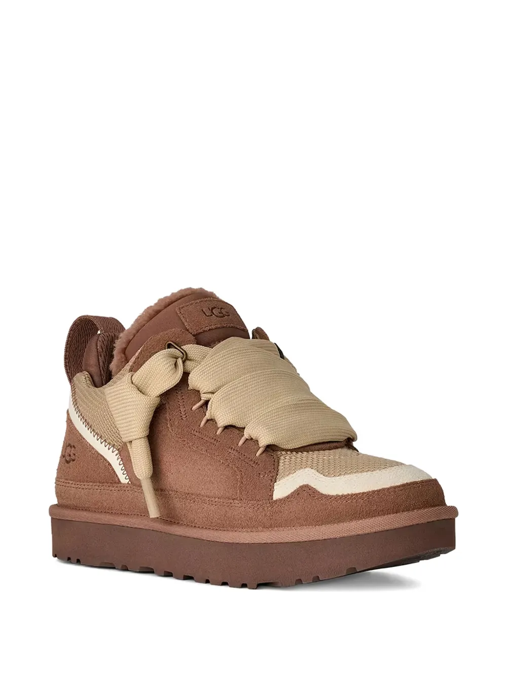 Ugg Lowmel Lace-up Suede Sneakers In Brown