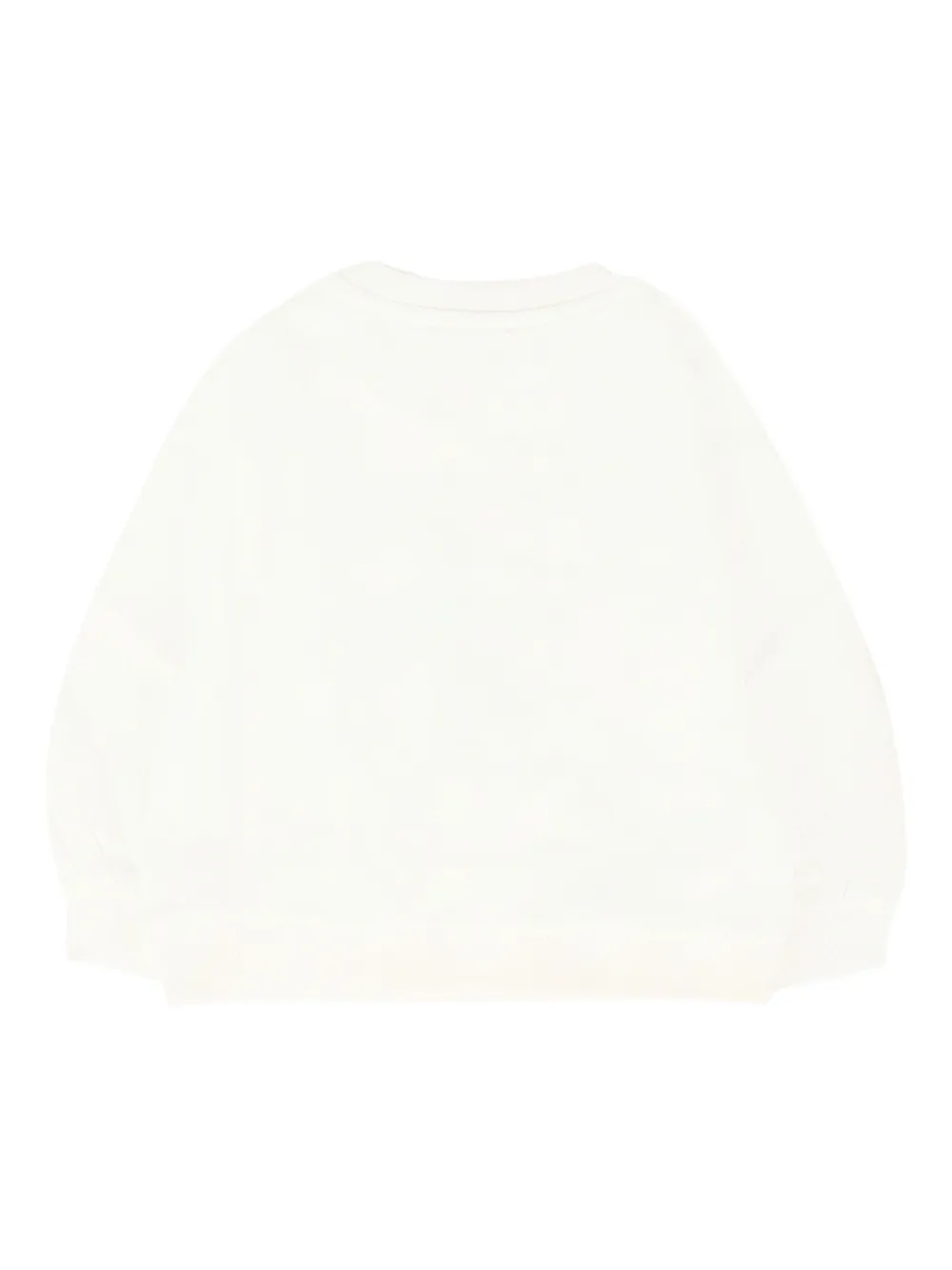 Moschino Kids Katoenen sweater met teddybeerlogo Beige