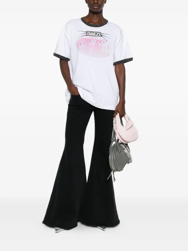 Diesel グラフィックプリント クロップドTシャツ DIESEL｜レディース Tシャツ クロップド丈 | Rakuten Fashion