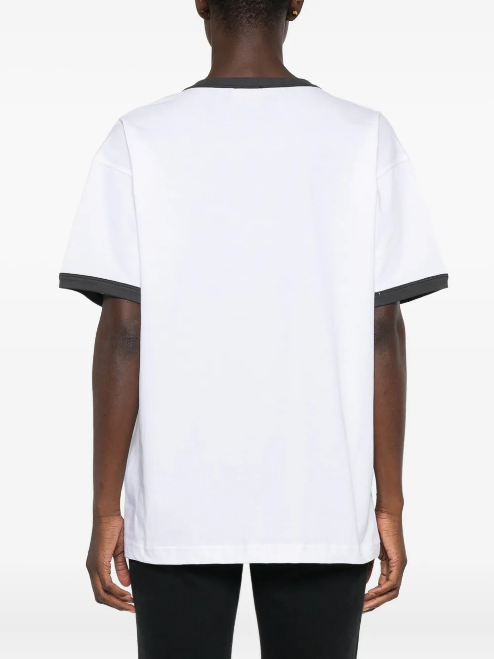 Diesel cat-graphic cotton T-shirt Wit