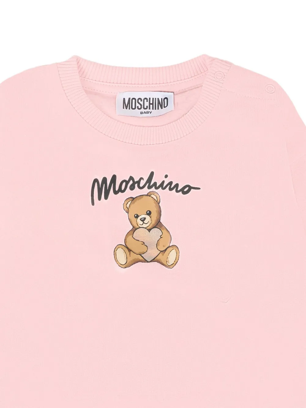 Moschino Kids Sweater met ronde hals Roze