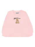 Moschino Kids teddy-print crew-neck sweatshirt - Pink