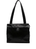 CHANEL Pre-Owned 1996-1997 CC Quilted Lambskin shoulder bag - Black