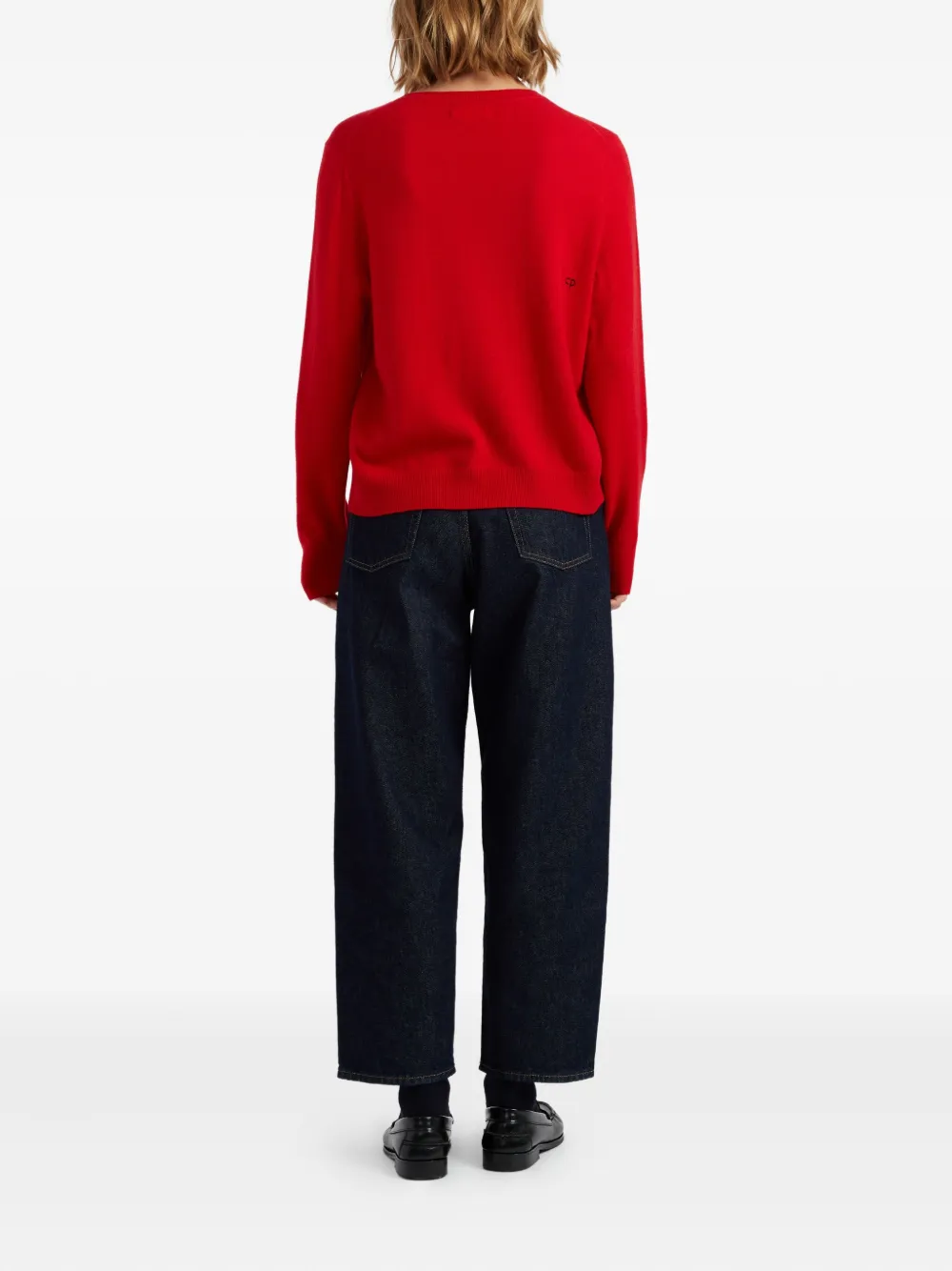 Chinti & Parker Dancing Snoopy Sweater In Red