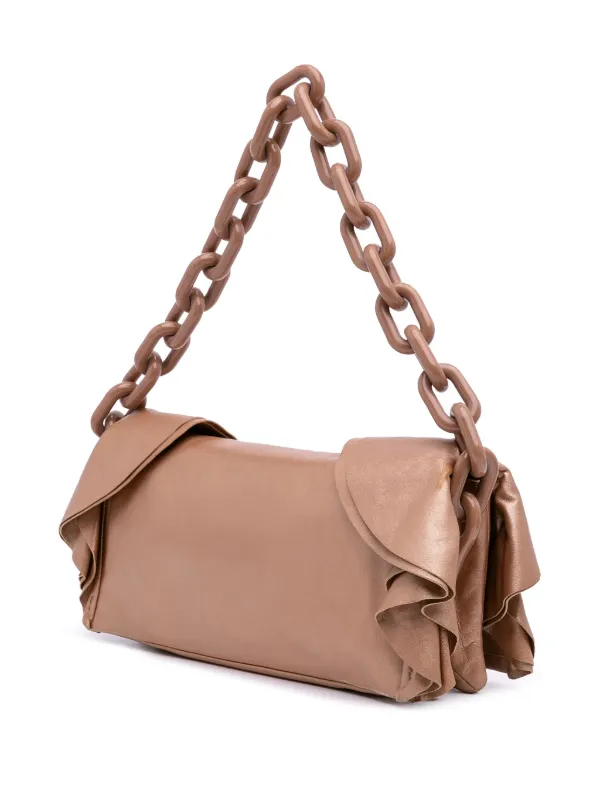 Chain New Prada Bags Prada Pre-Owned 2000-2025 Nappa Ruffle Resin