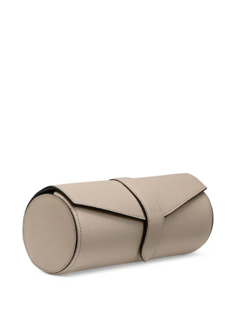 Smythson Panama-leather jewellery roll 
