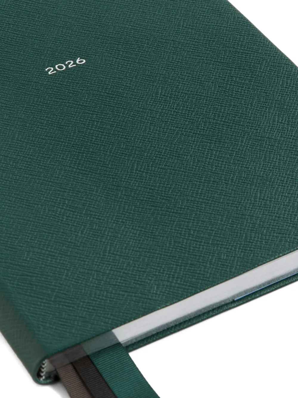 Smythson 2026 Portobello Weekly Vertical Diary (21cm X 26cm) In Green