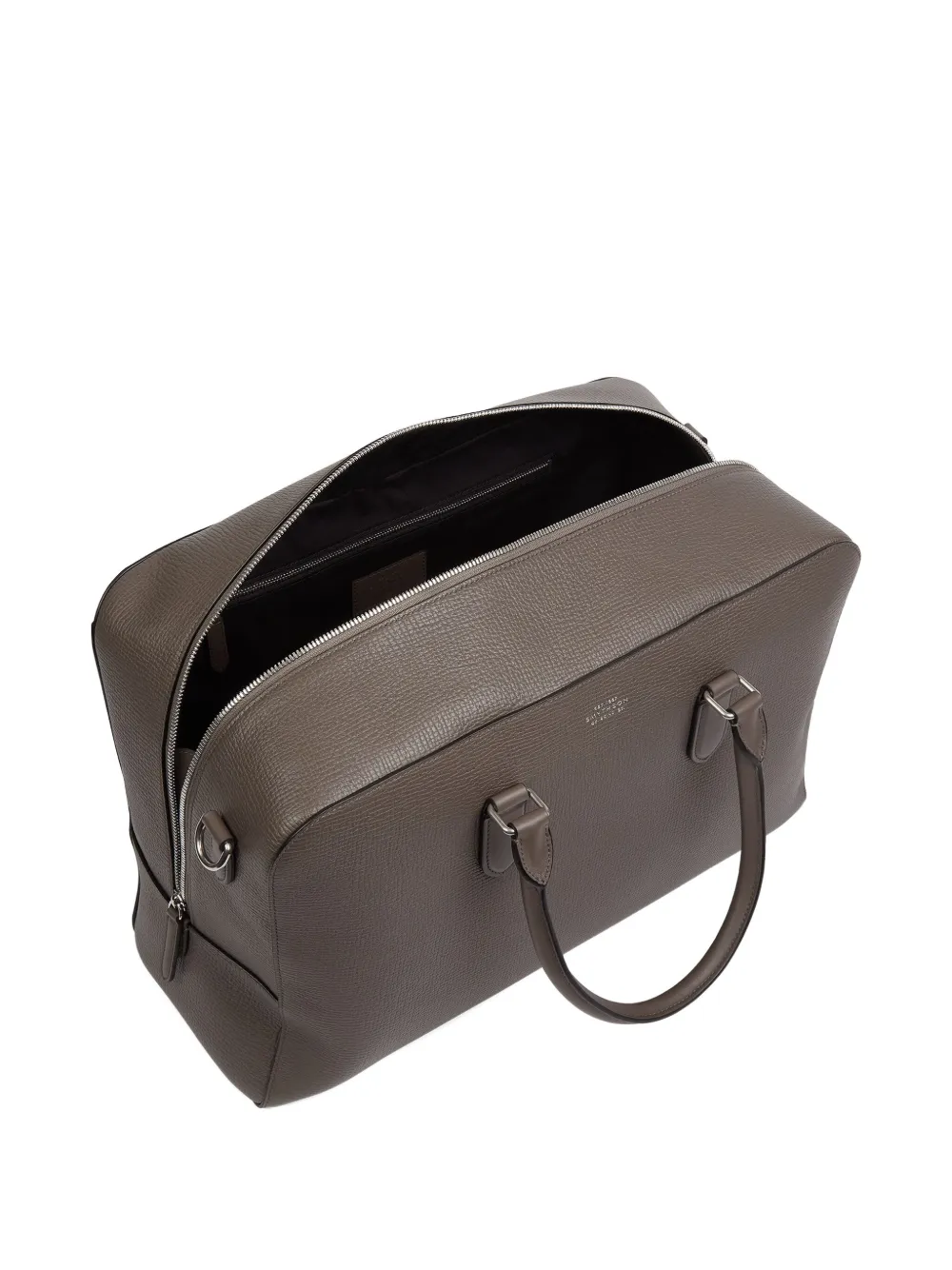  Smythson Leather Top-handle Travel Bag - Brown 