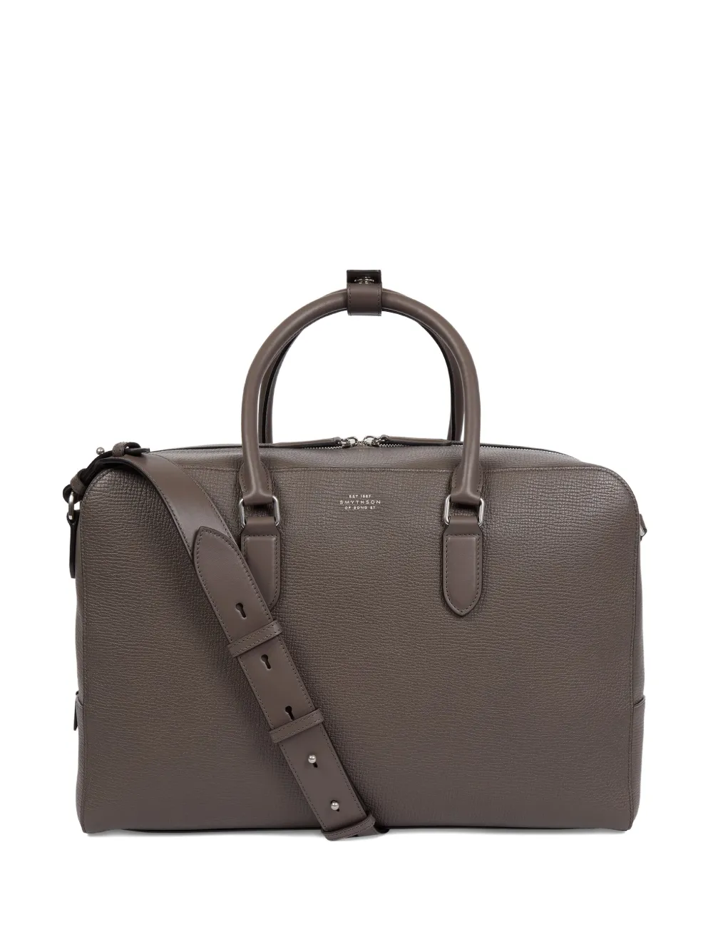 Smythson bolsa de viaje con asa | marrón | Image 1