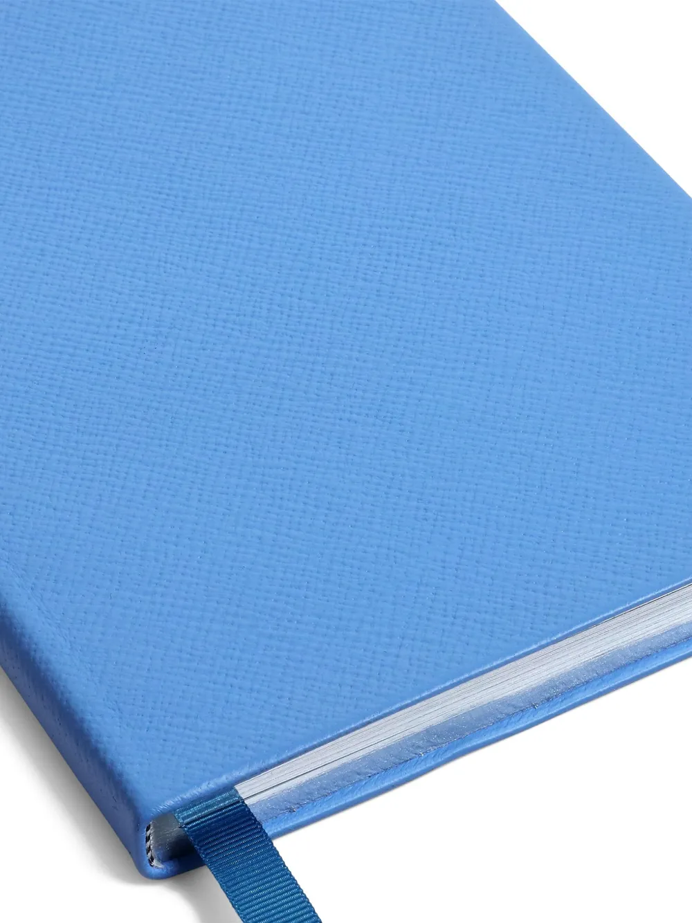Smythson Soho Panama Notebook In Blue