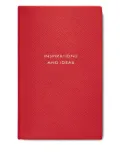 Smythson leather-cover notebook - Red