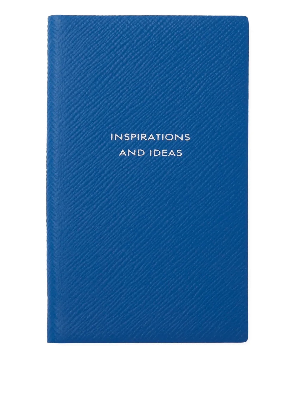 Smythson Notizbuch mit Lederbezug (14cm x 9cm) - Blau