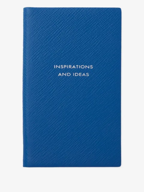 Smythson leather-cover notebook (14cm x 9cm)