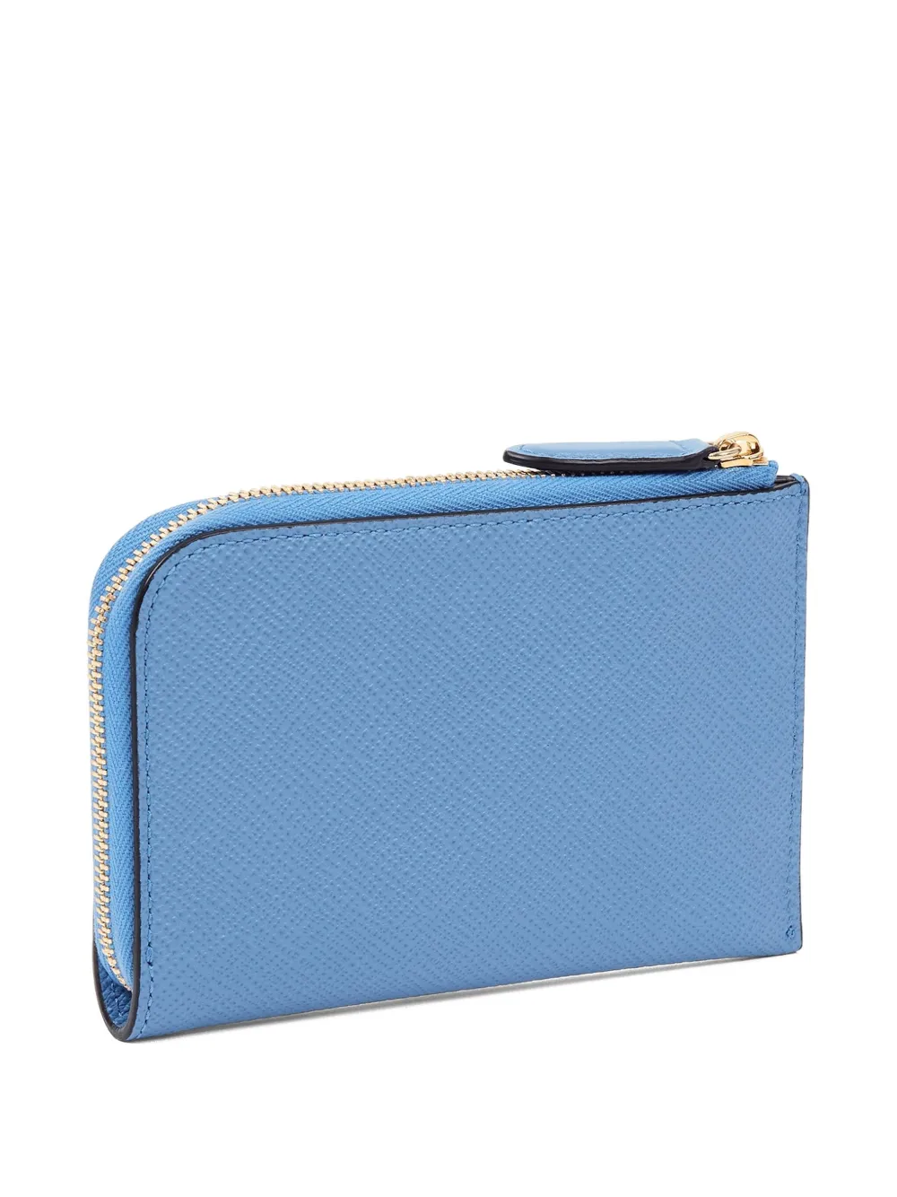 Smythson Small Panama Zip-around Pouch In Blue