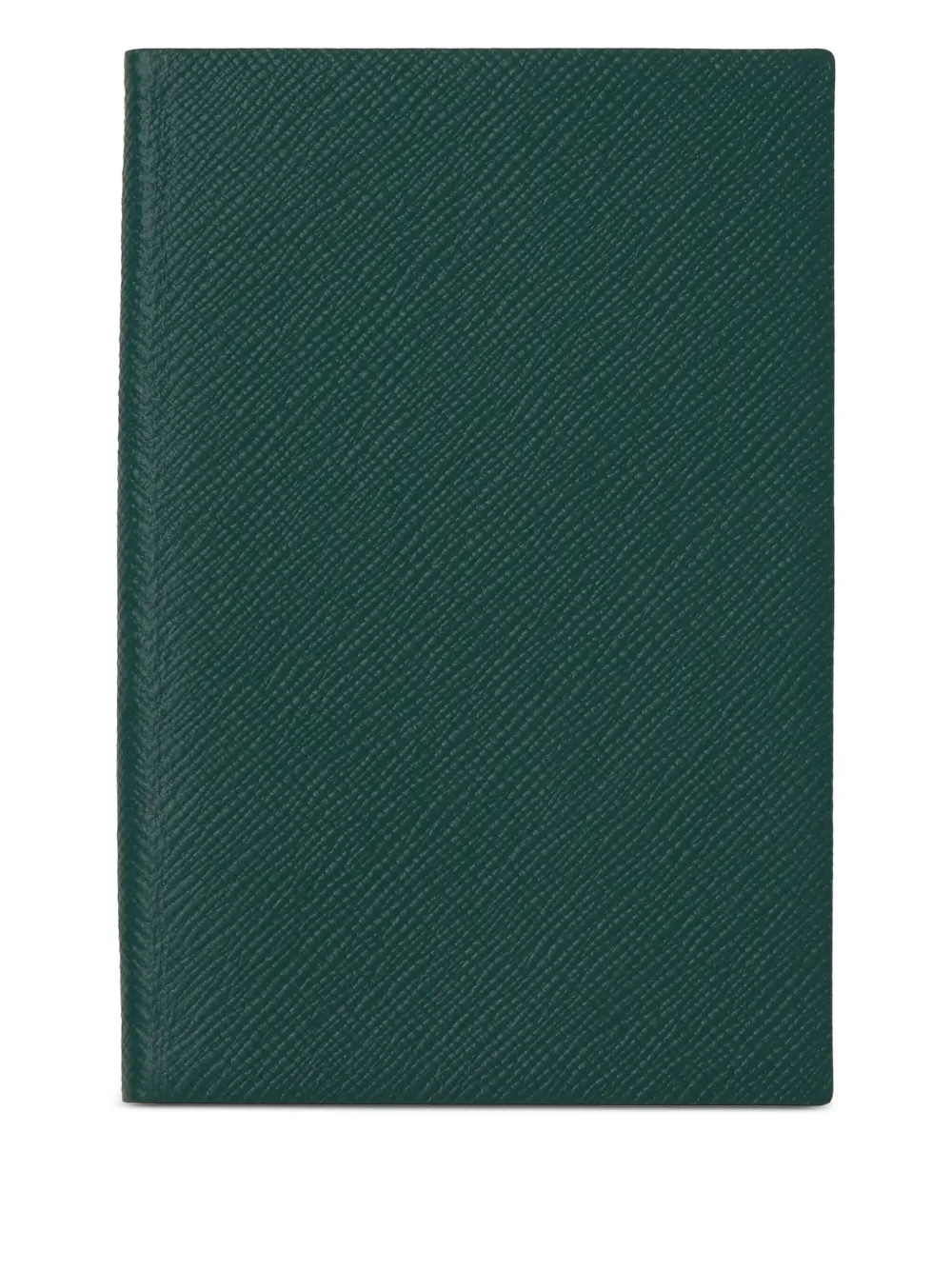 Smythson Chelsea Leather Notebook (16.7cm X 11.2cm) In Green