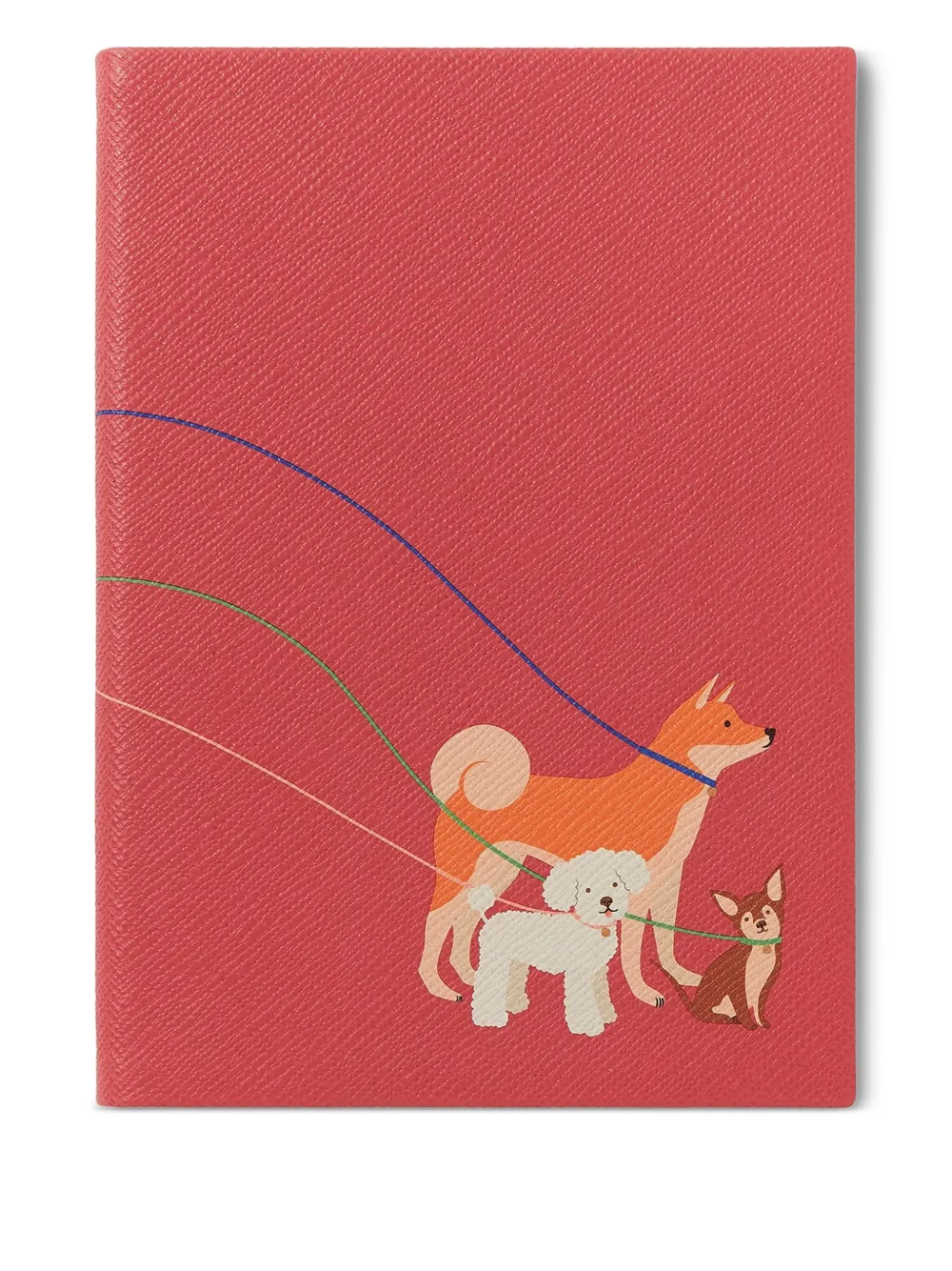 Smythson graphic leather notebook | Red | Image 1