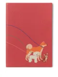 Smythson graphic leather notebook - Red