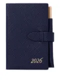 Smythson 2026 Wafer weekly diary - Blue