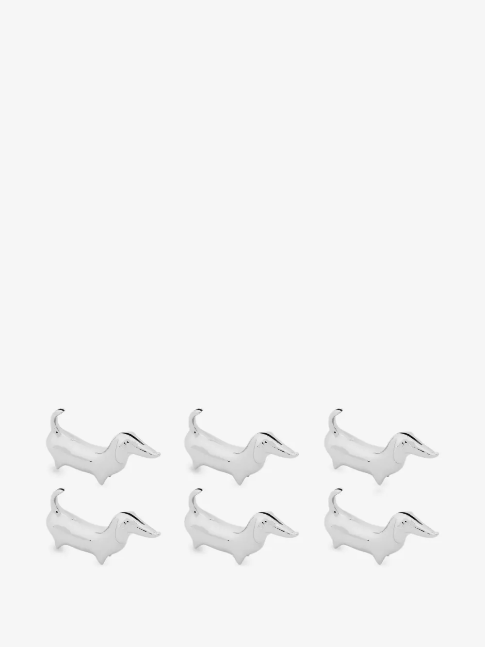 Smythson dog place card holder | Silver | Image 1