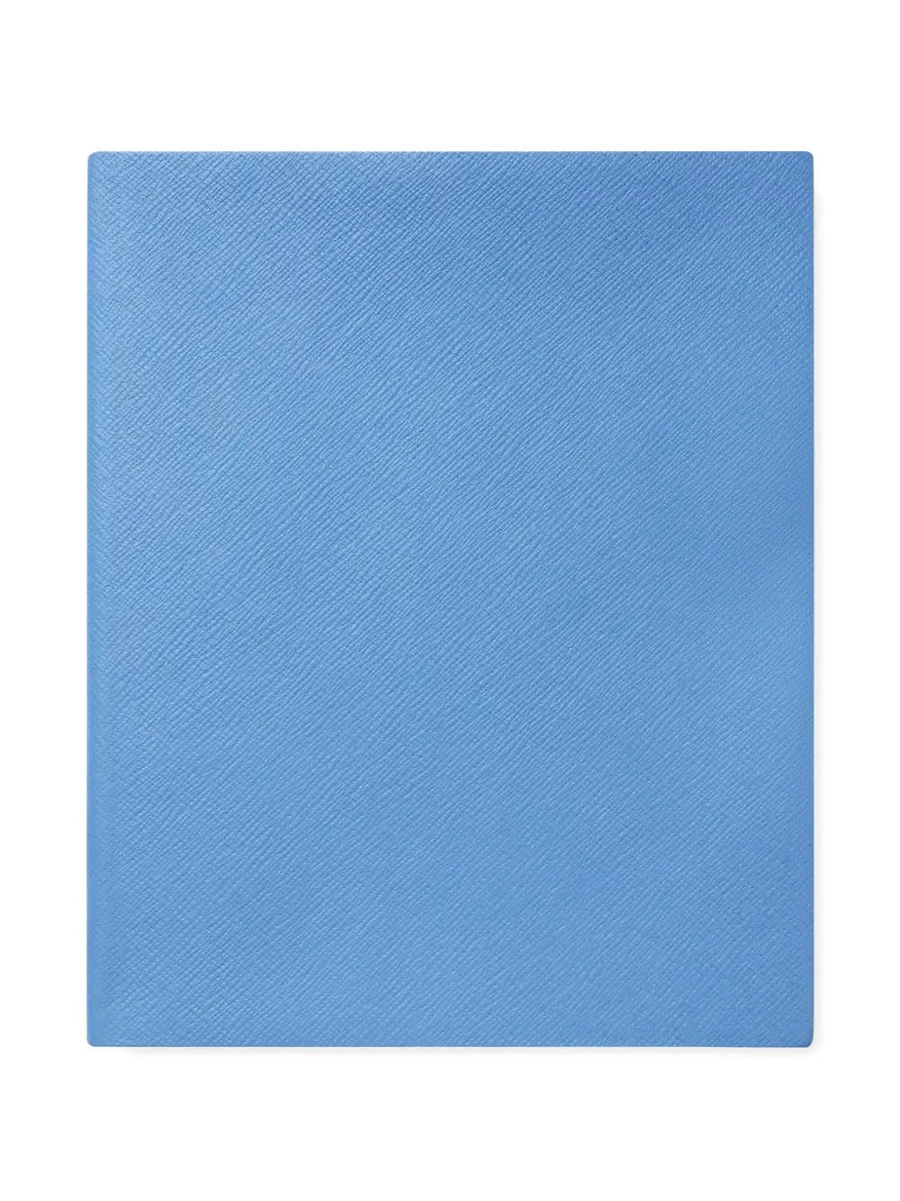 Smythson Portobello Panama Notebook In Blue