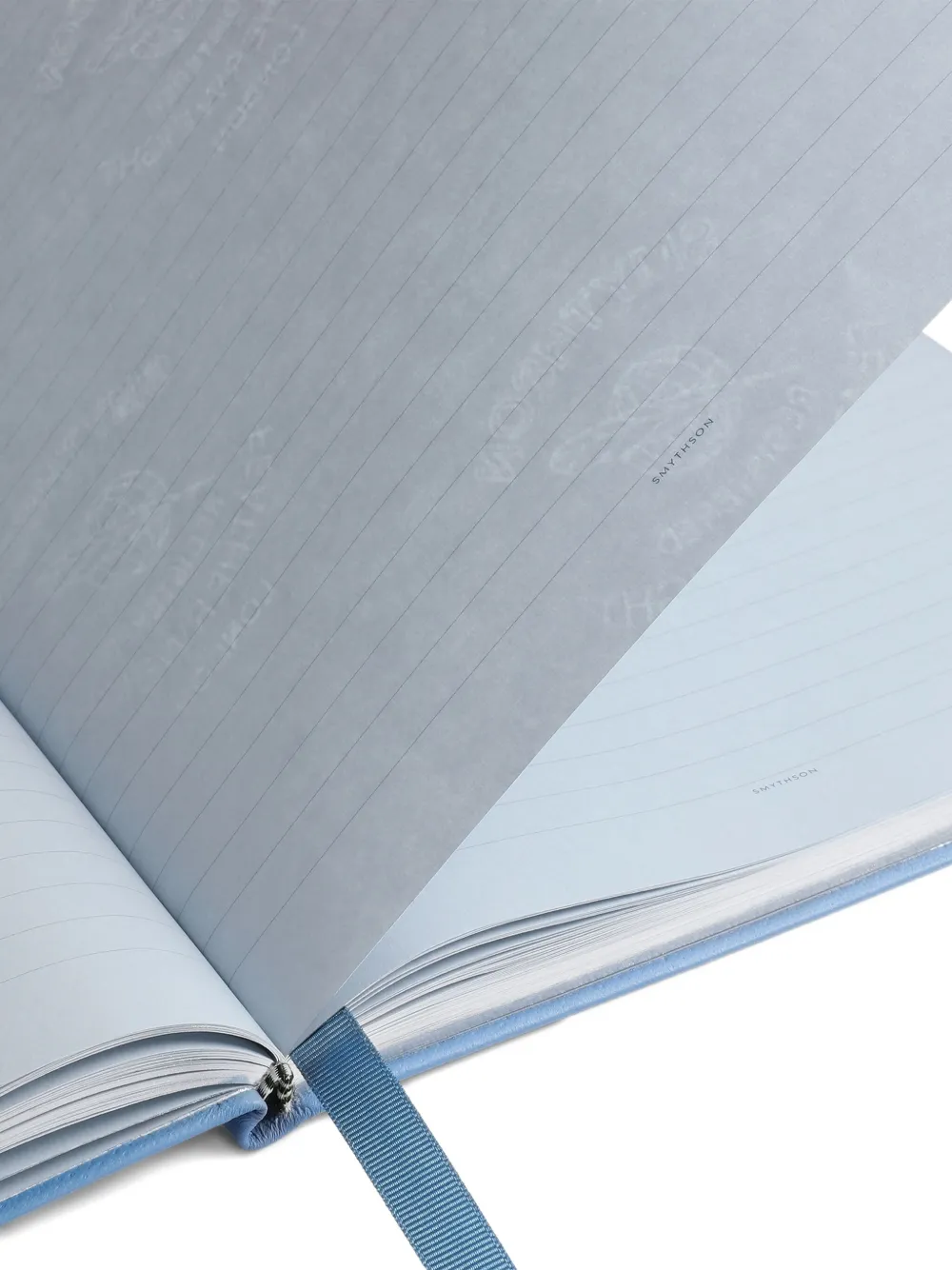 Smythson Portobello Panama Notebook In Blue