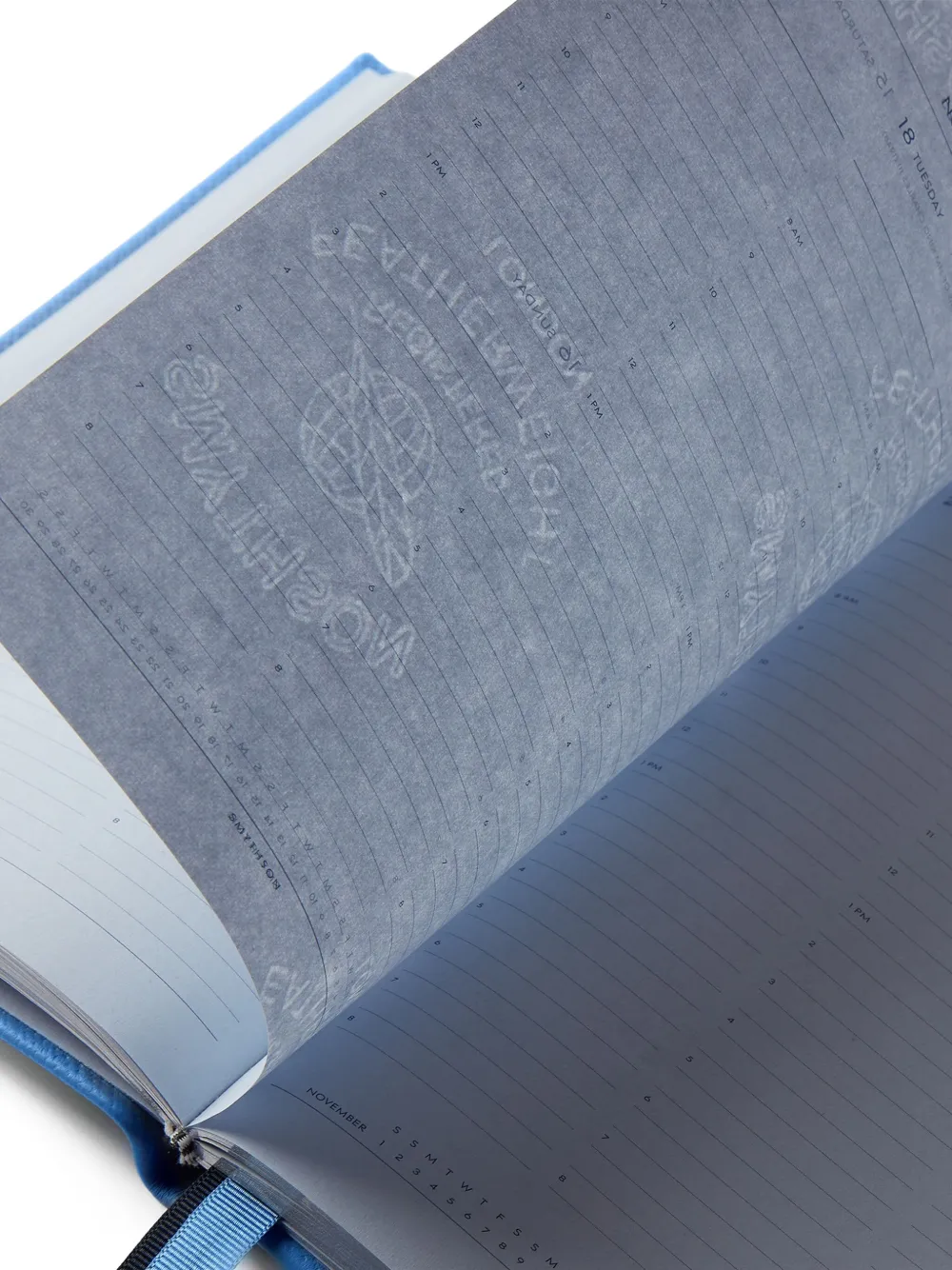 Smythson 2025-2026 Soho Weekly Diary In Blue