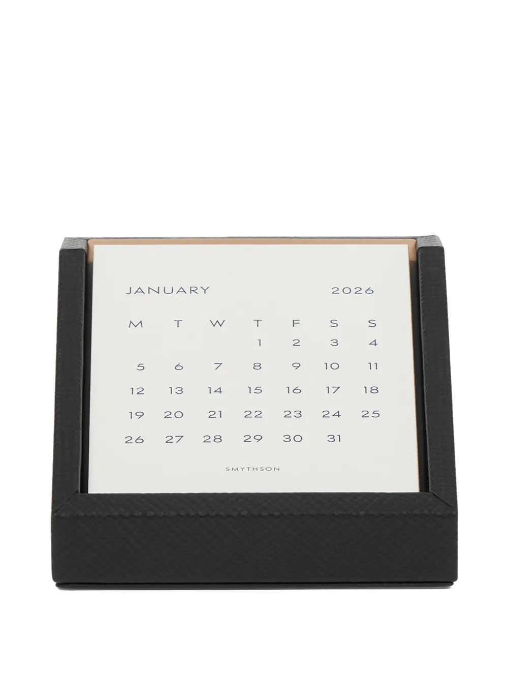 Smythson leather desktop Panama calendar | Black | Image 1