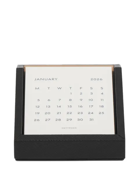 Smythson leather desktop Panama calendar