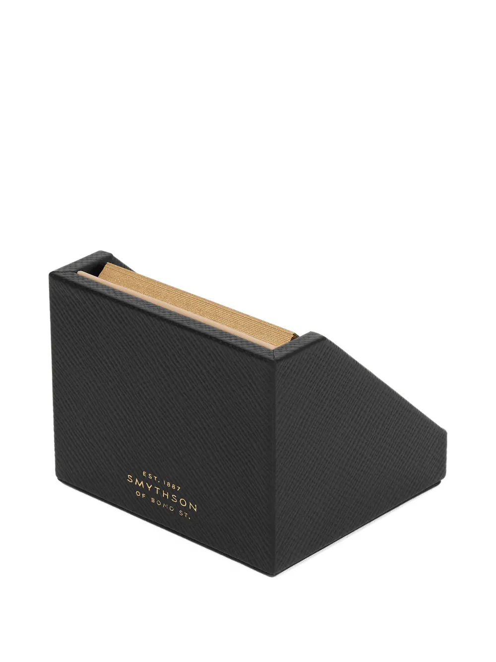 Smythson 2025 Desktop Calendar In Panama In Black