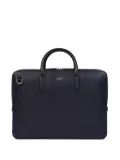 Smythson large textured-leather briefcase - Blue