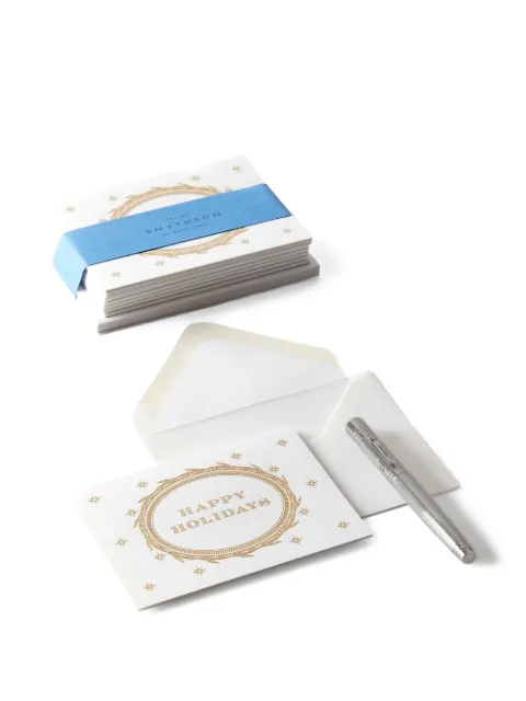 Smythson Happy Holidays Geschenkkarten