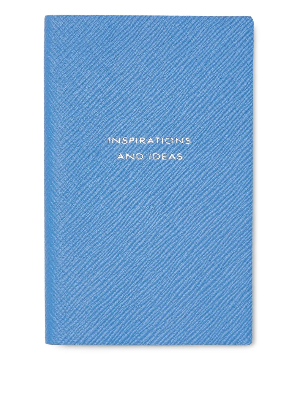 Smythson 텍스처 레더 노트 14cm X 9cm | 블루 | Image 1