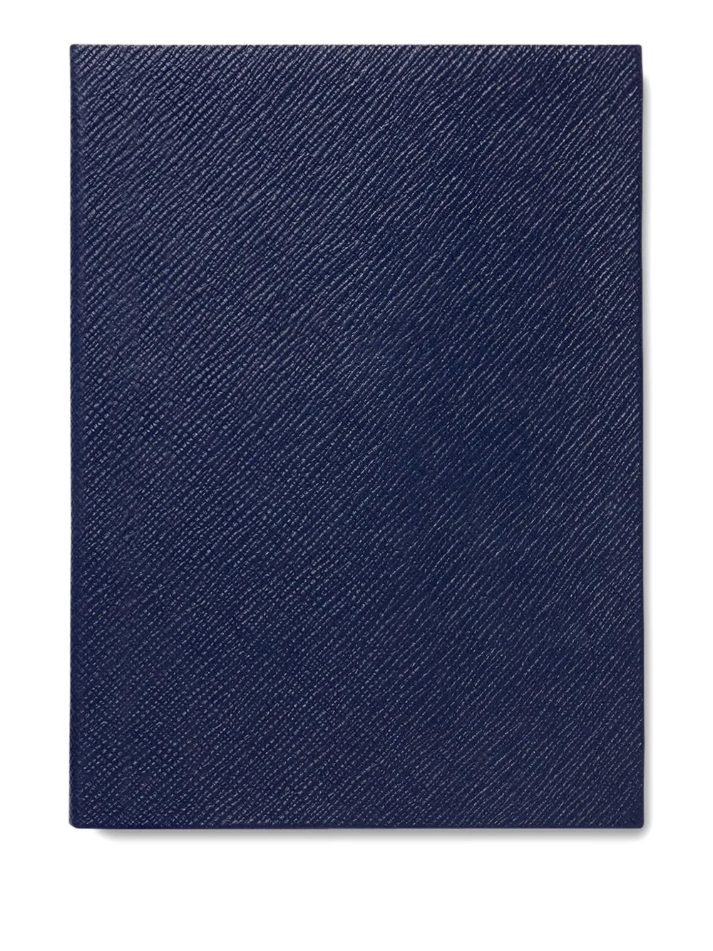 Smythson Plain Paged Soho Notebook In Panama In Blue