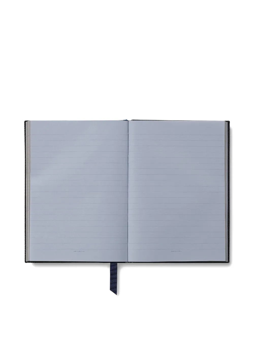 Smythson Plain Paged Soho Notebook In Panama In Blue