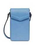 Smythson Envelope crossbody phone case - Blue