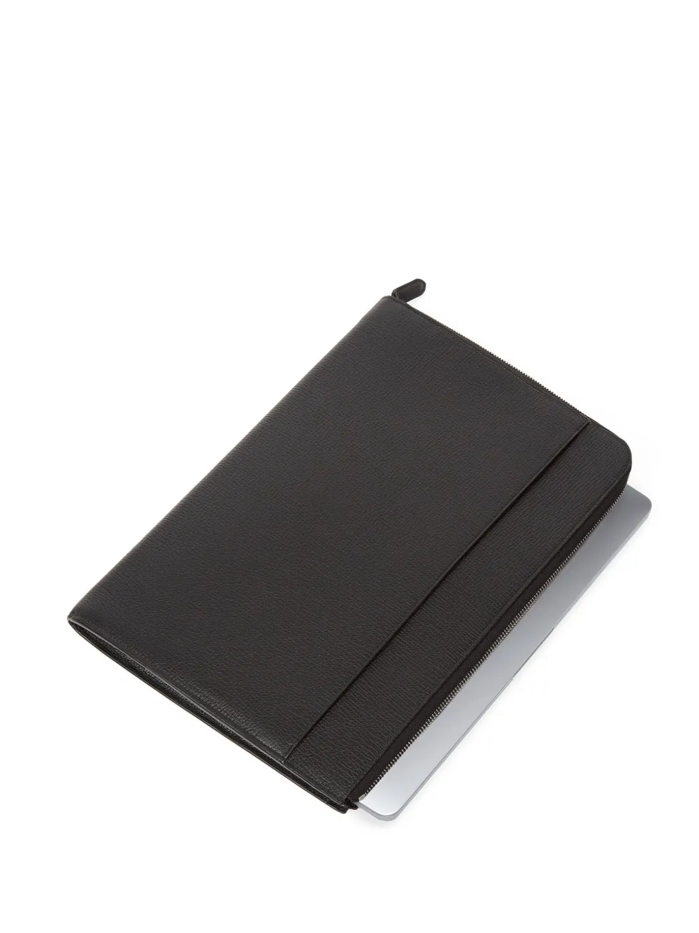 Smythson Zip Laptop Case In Black