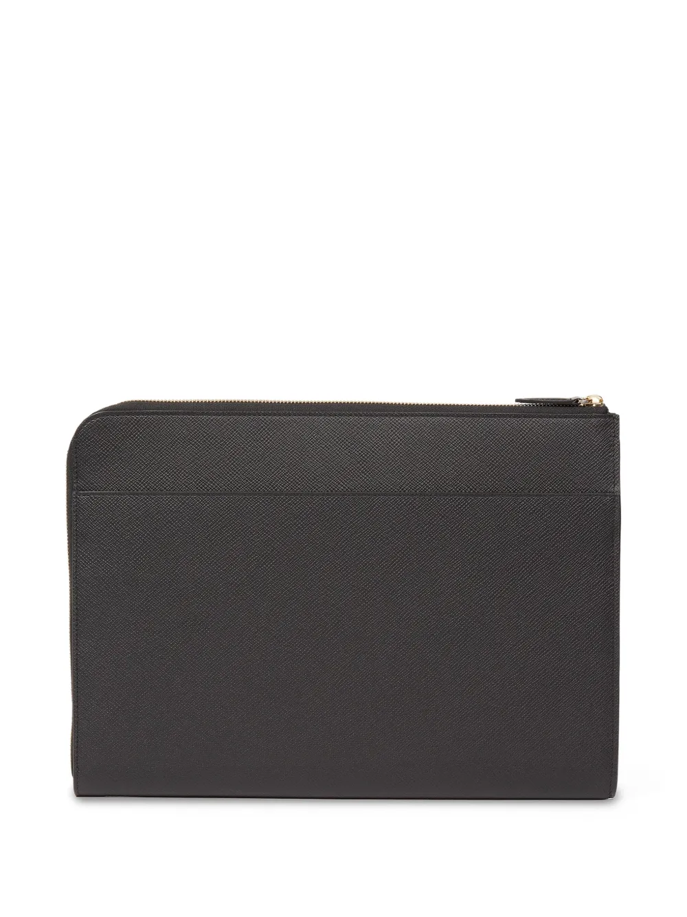 Smythson Zip Laptop Case In Black