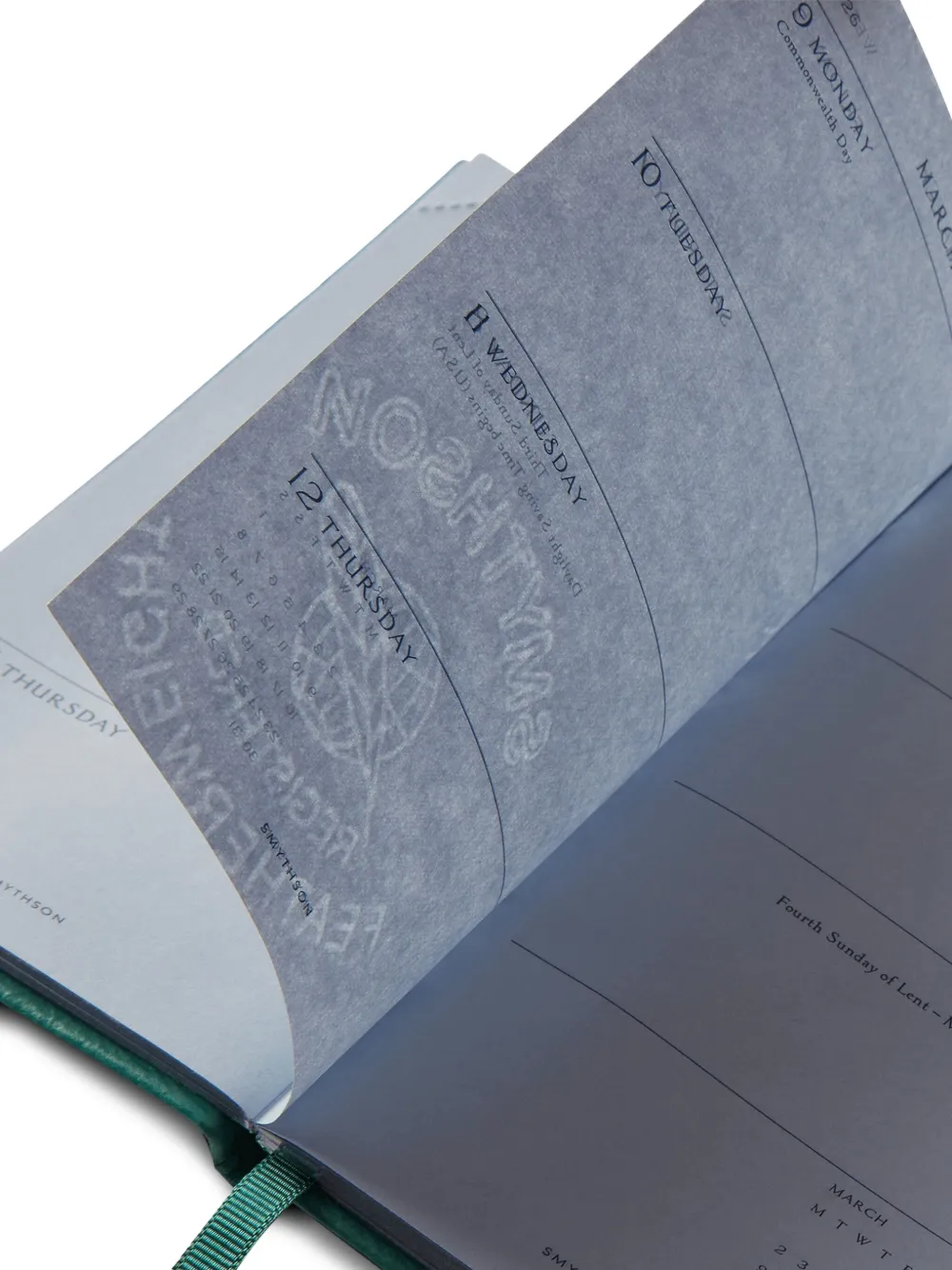 Smythson 2026 Panama Weekly Diary In Green