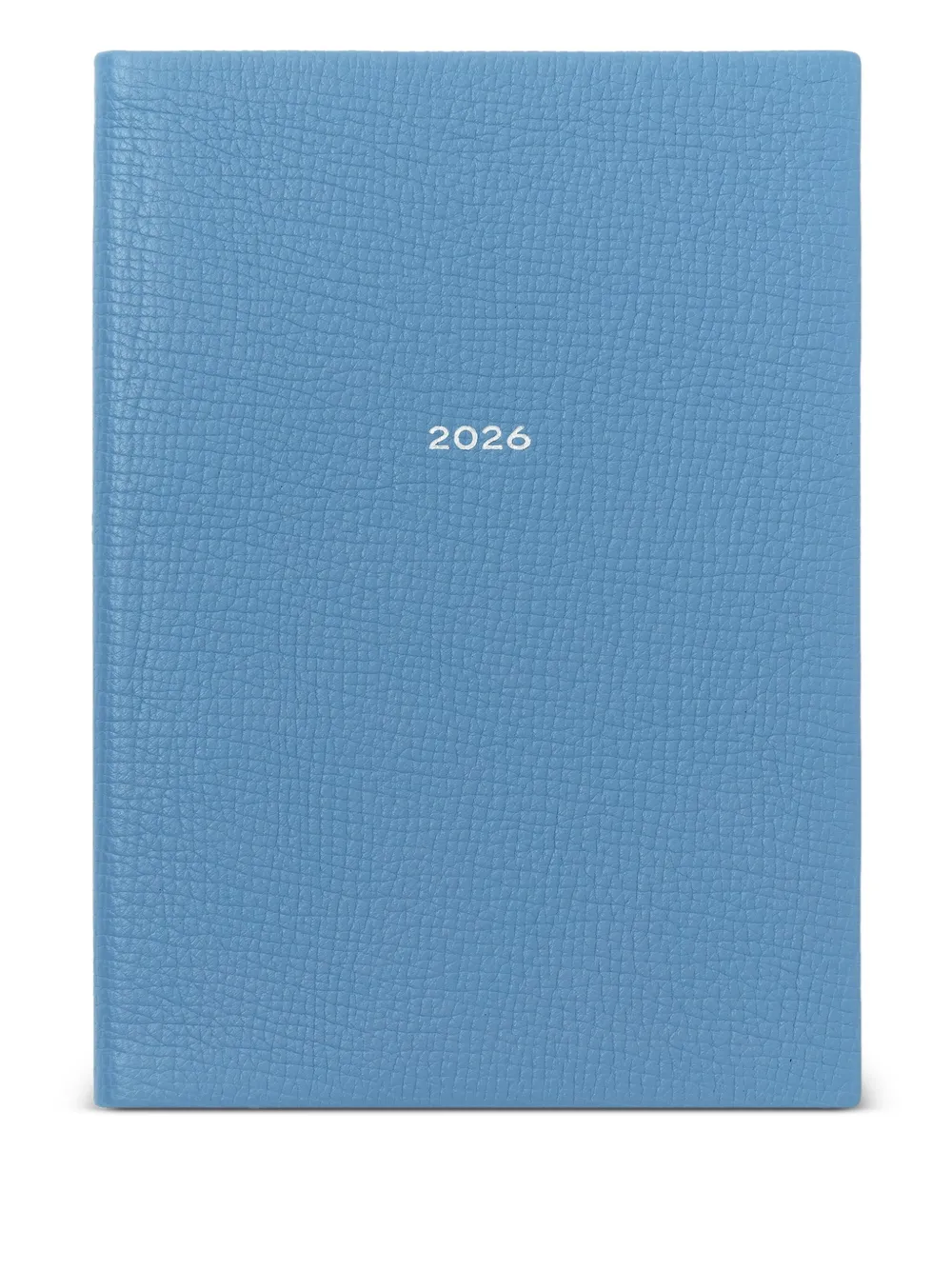 Smythson 2026 Soho textured leather diary (19.6cm x 14cm) | Blue | Image 1