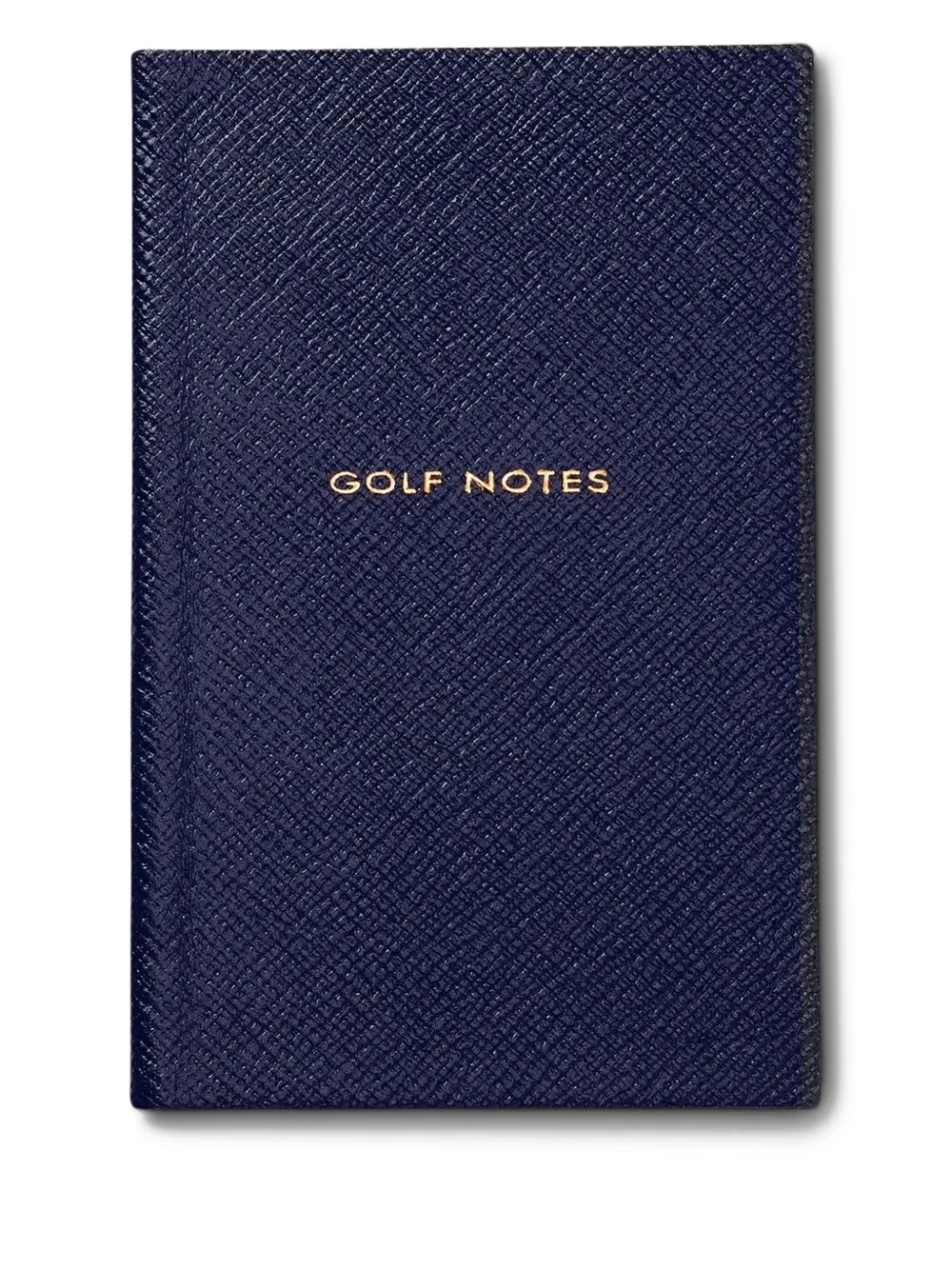 Smythson Golf Notes Panama Notebook (14cm X 9cm) In Blue