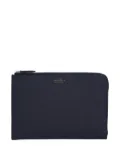 Smythson zip-fastening leather pouch - Blue