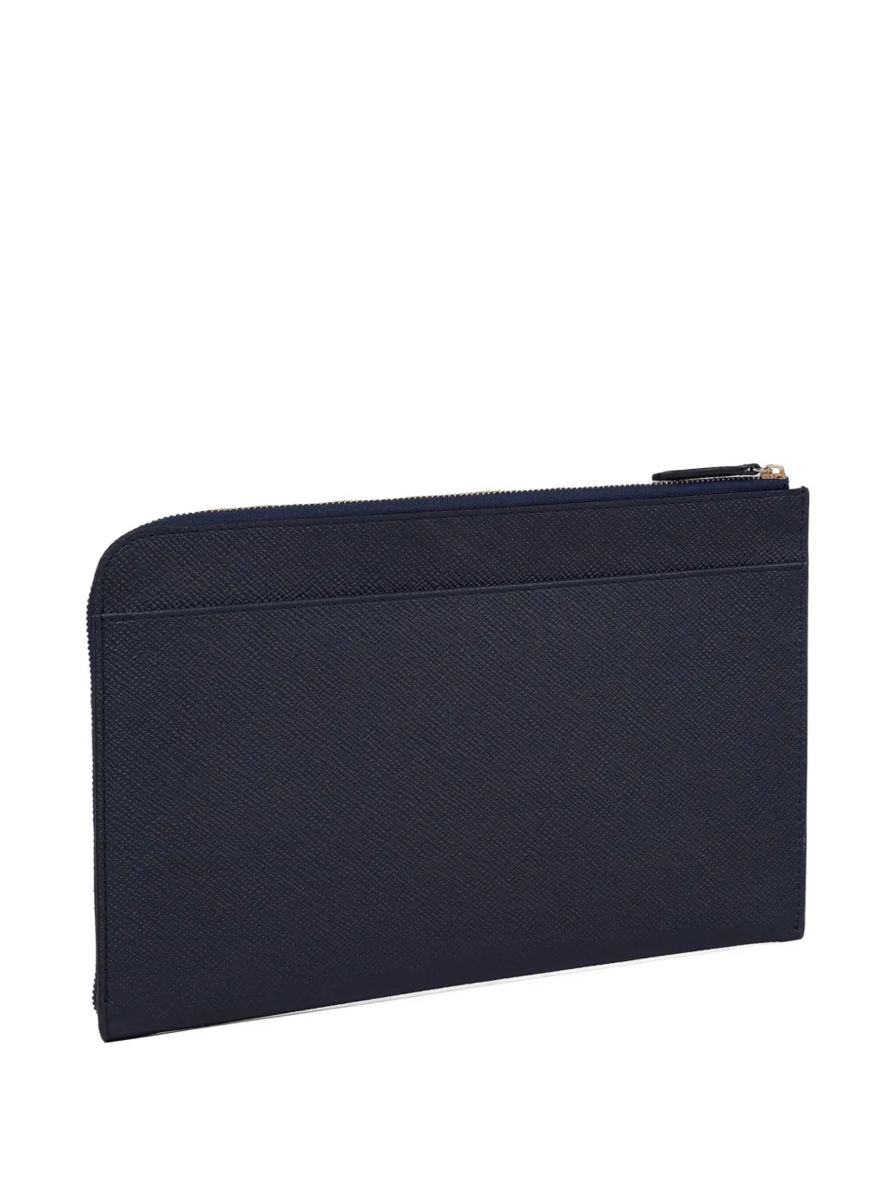 Smythson Zip-fastening Leather Pouch In Blue