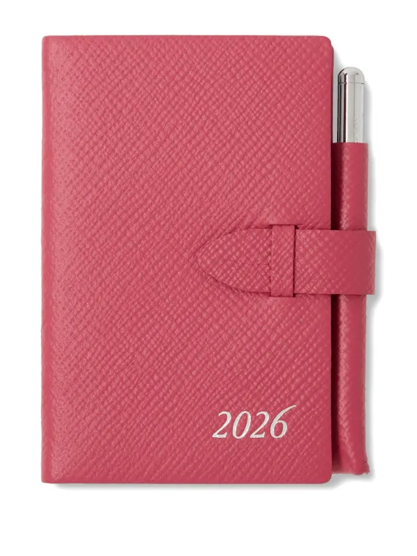 カレンダー・スケジュール SMYTHSON THE WAFER DIARY 2026 2026 Wafer Weekly Diary with Pencil in Panama in navy | Smythson