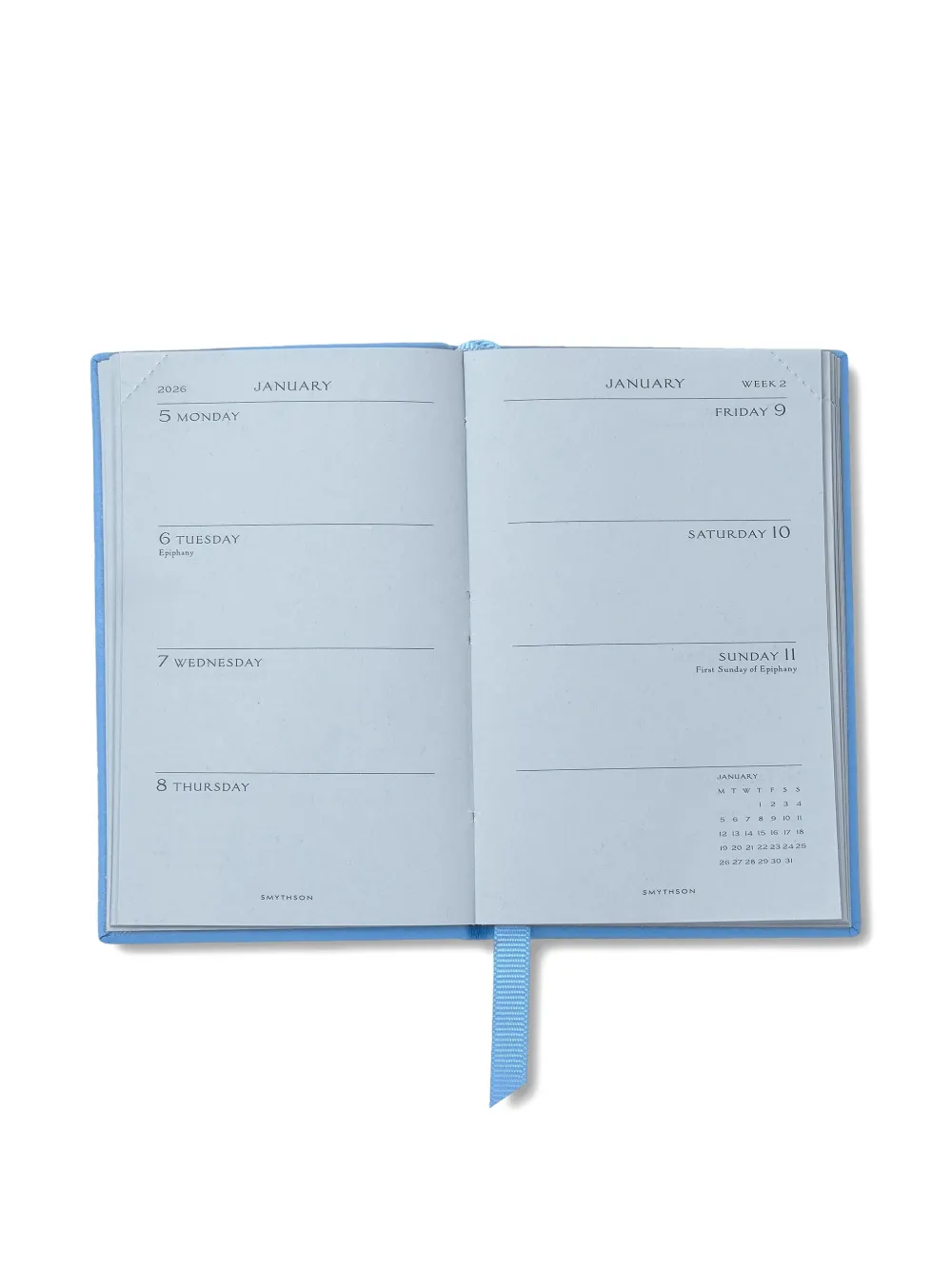 Smythson 2026 Panama Diary In Blue