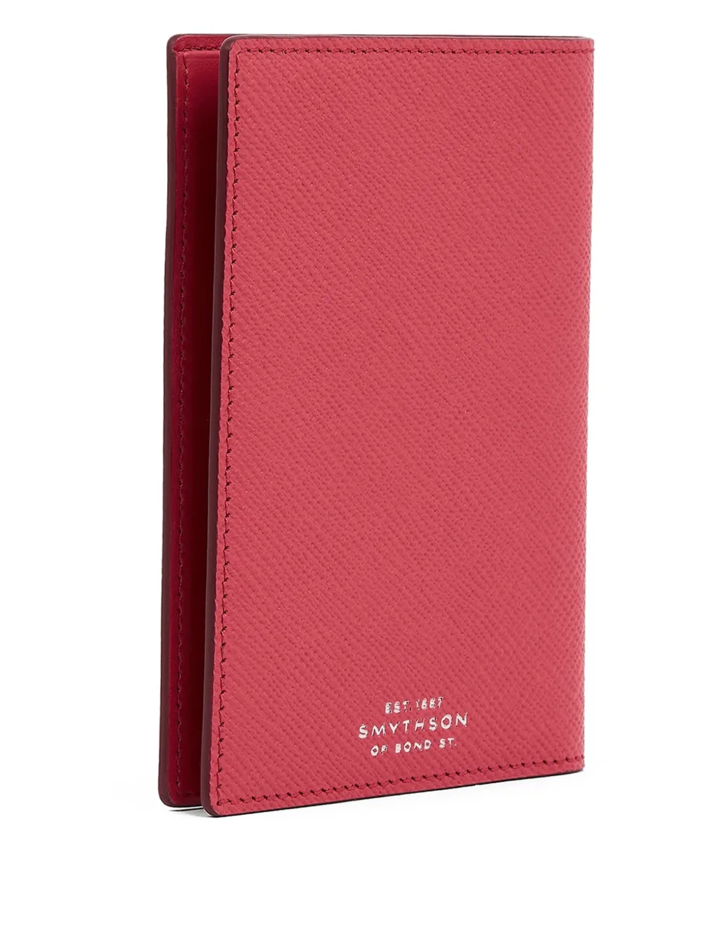 Smythson Panama Passport Cover In Pink