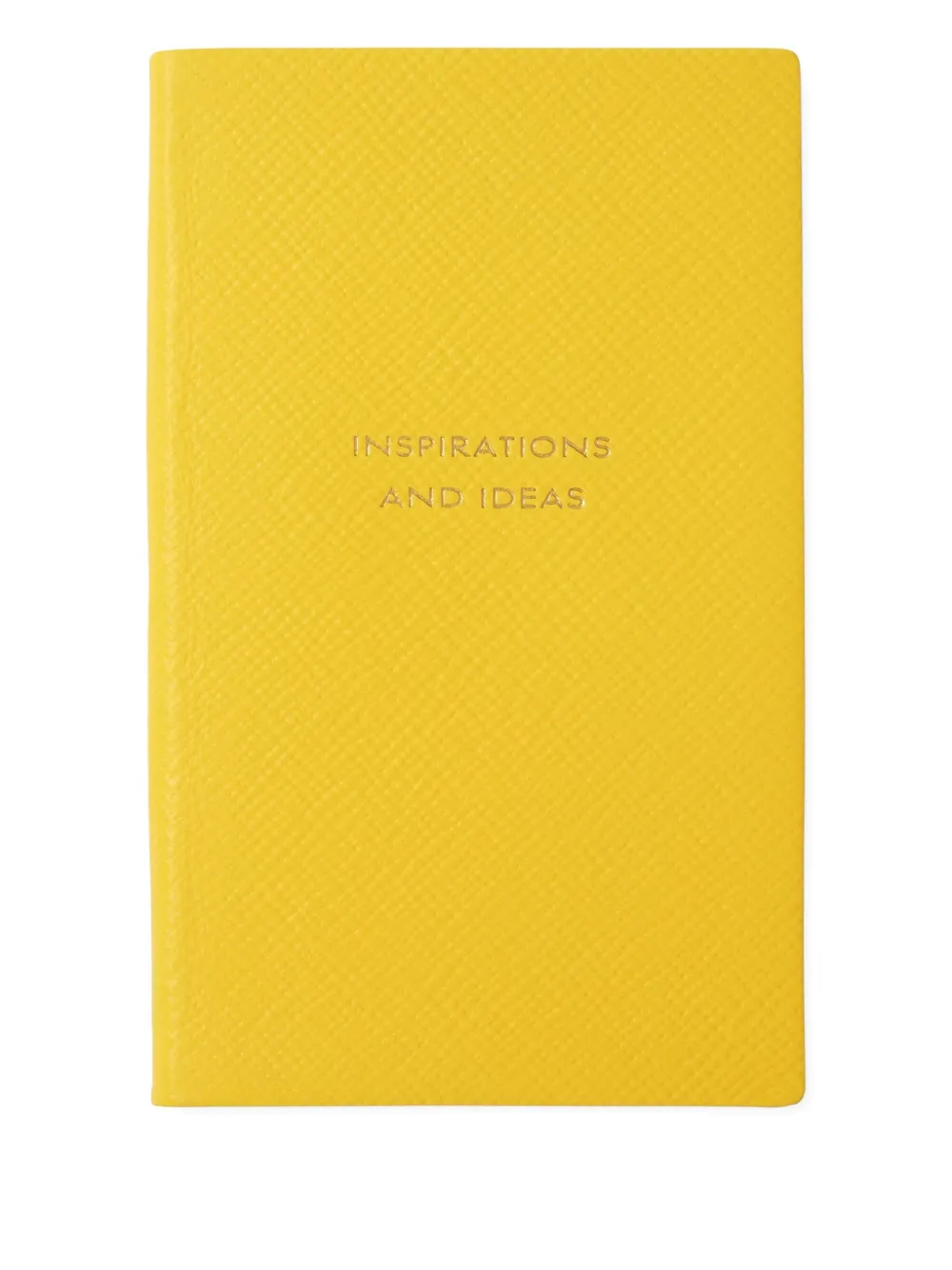 Smythson Inspirations and Ideas Panama notebook (14cmx3.5cm) | Yellow | Image 1